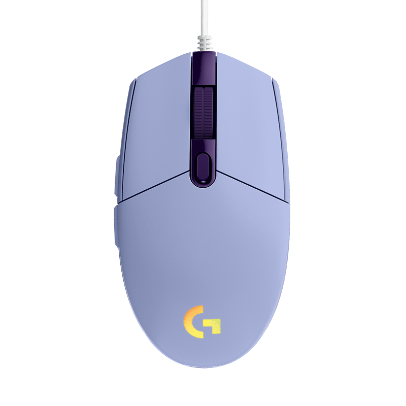 罗技 G102二代 LIGHTSYNC游戏鼠标 淡紫色